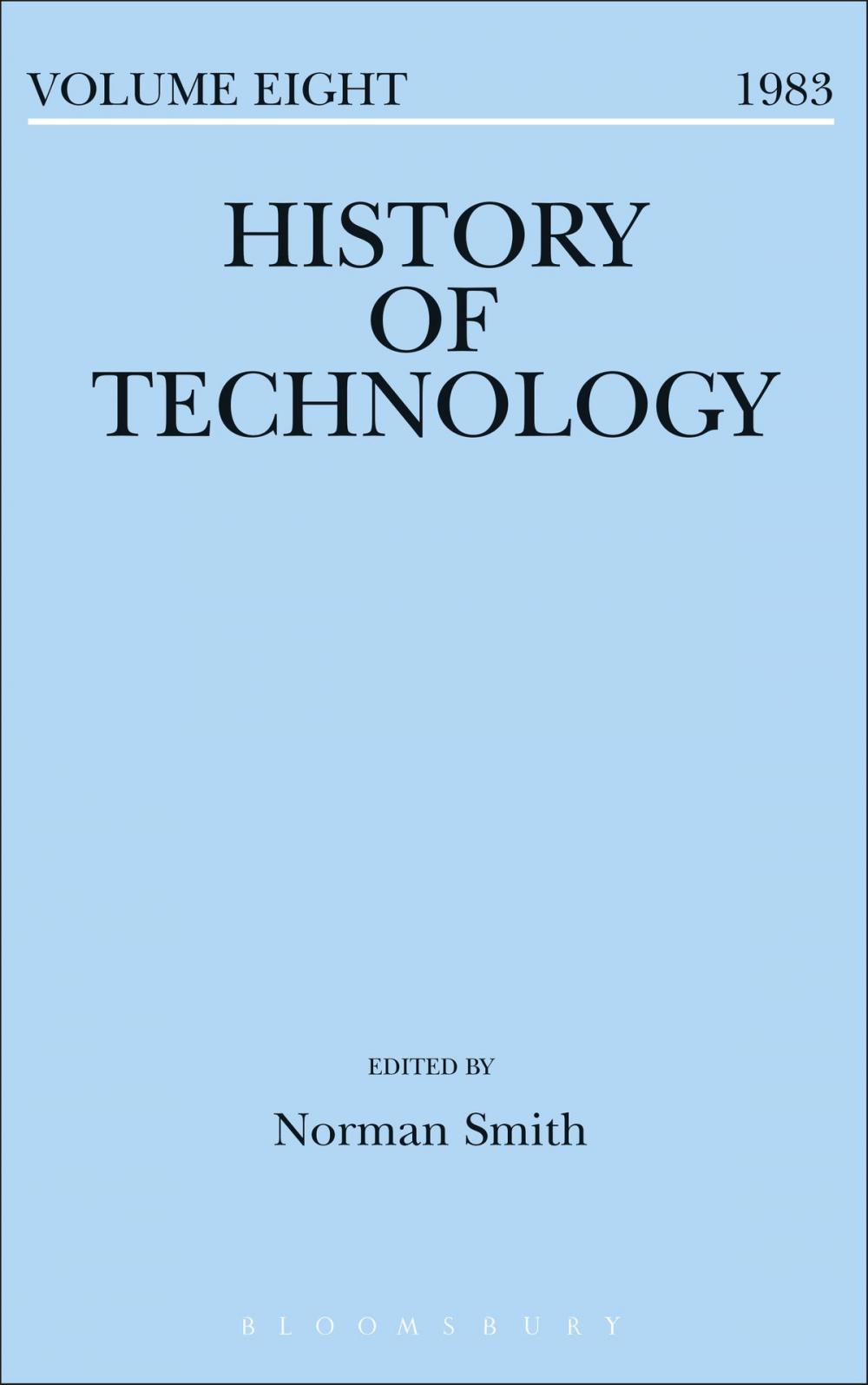 Big bigCover of History of Technology Volume 8