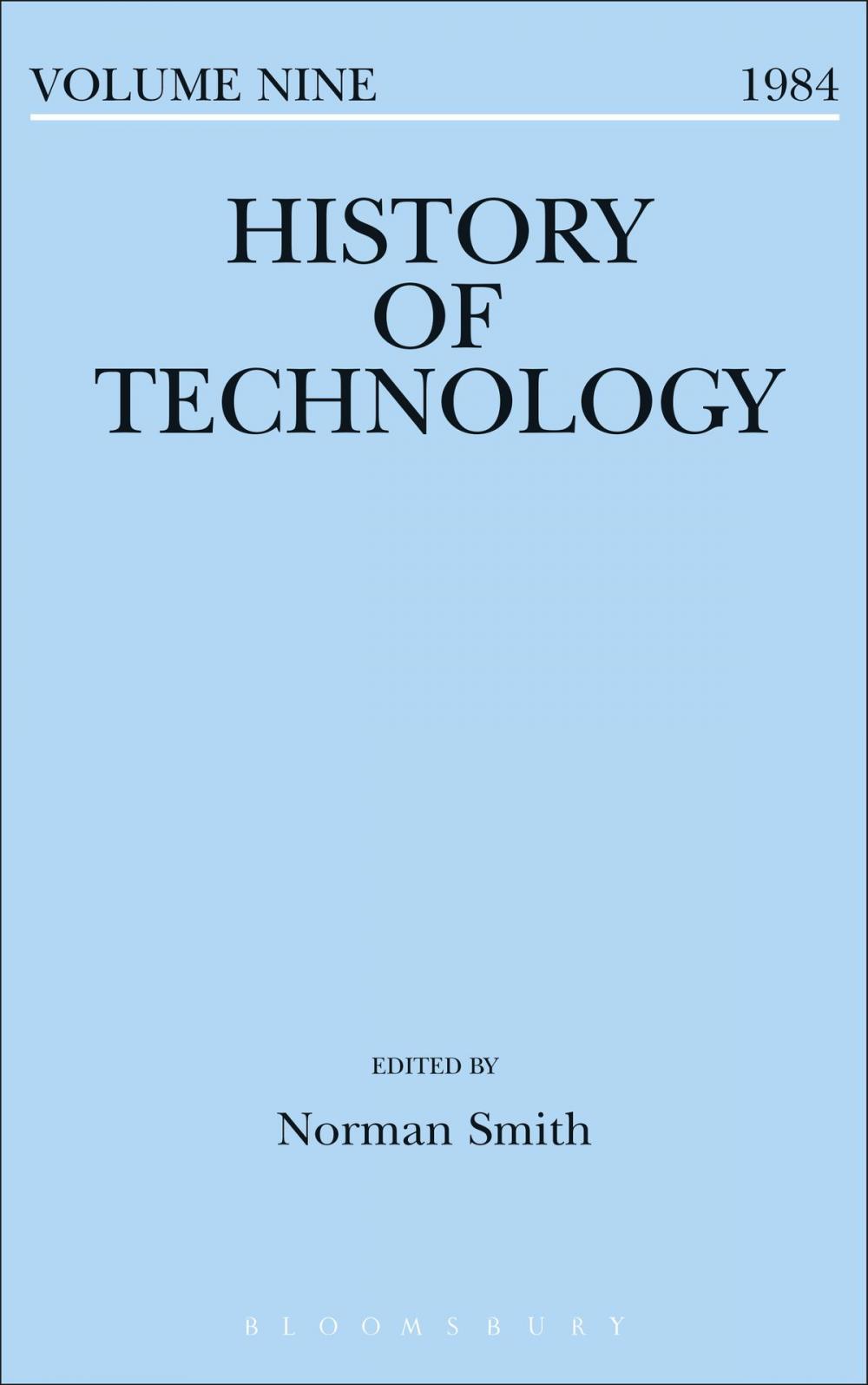 Big bigCover of History of Technology Volume 9