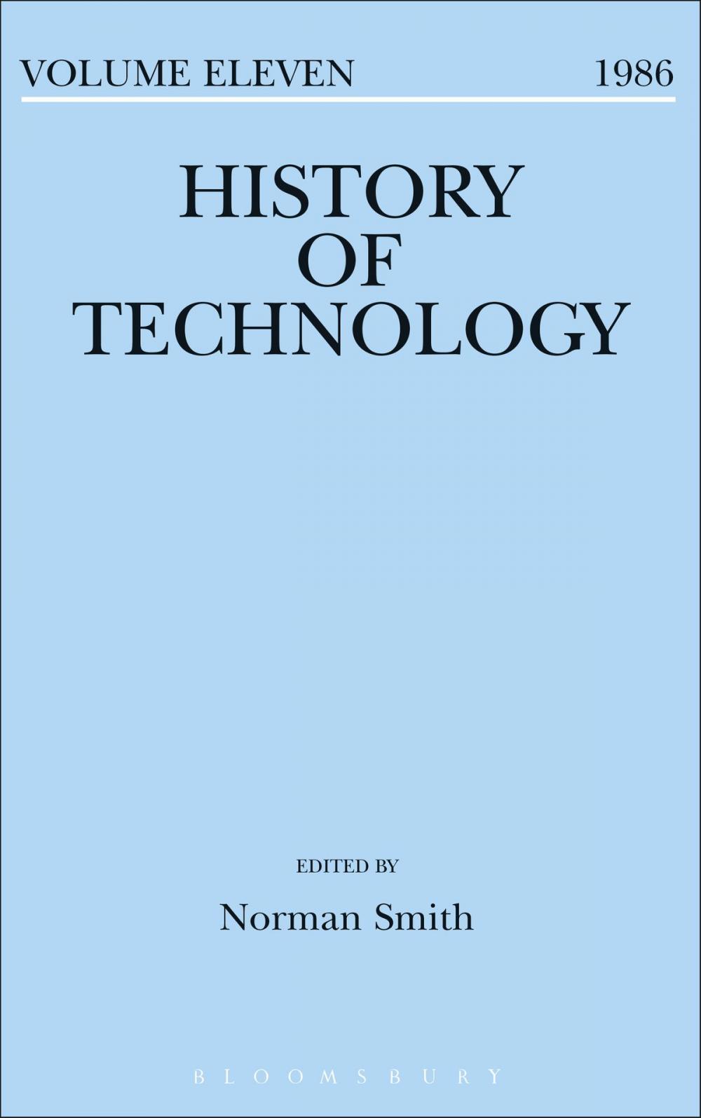 Big bigCover of History of Technology Volume 11