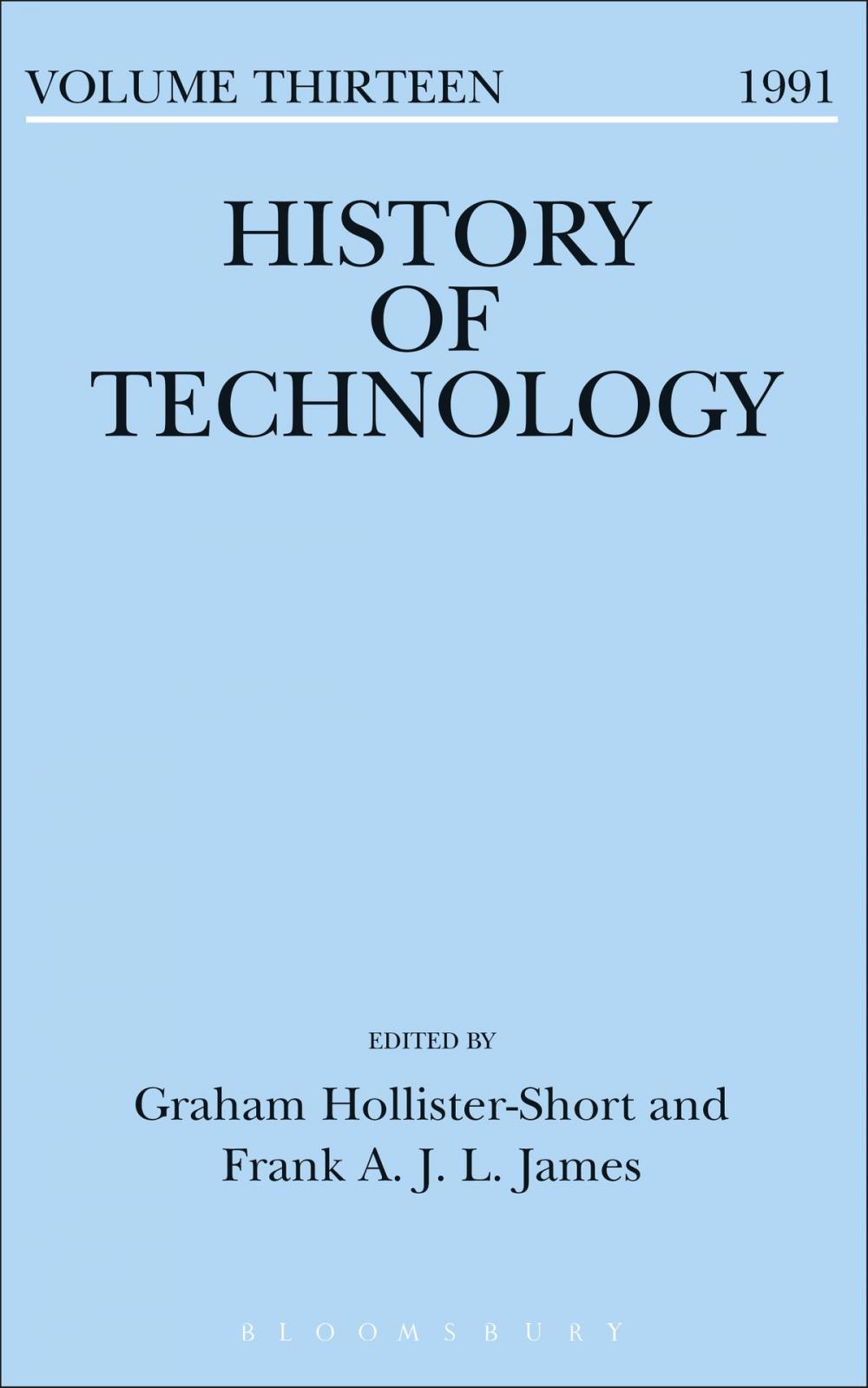 Big bigCover of History of Technology Volume 13