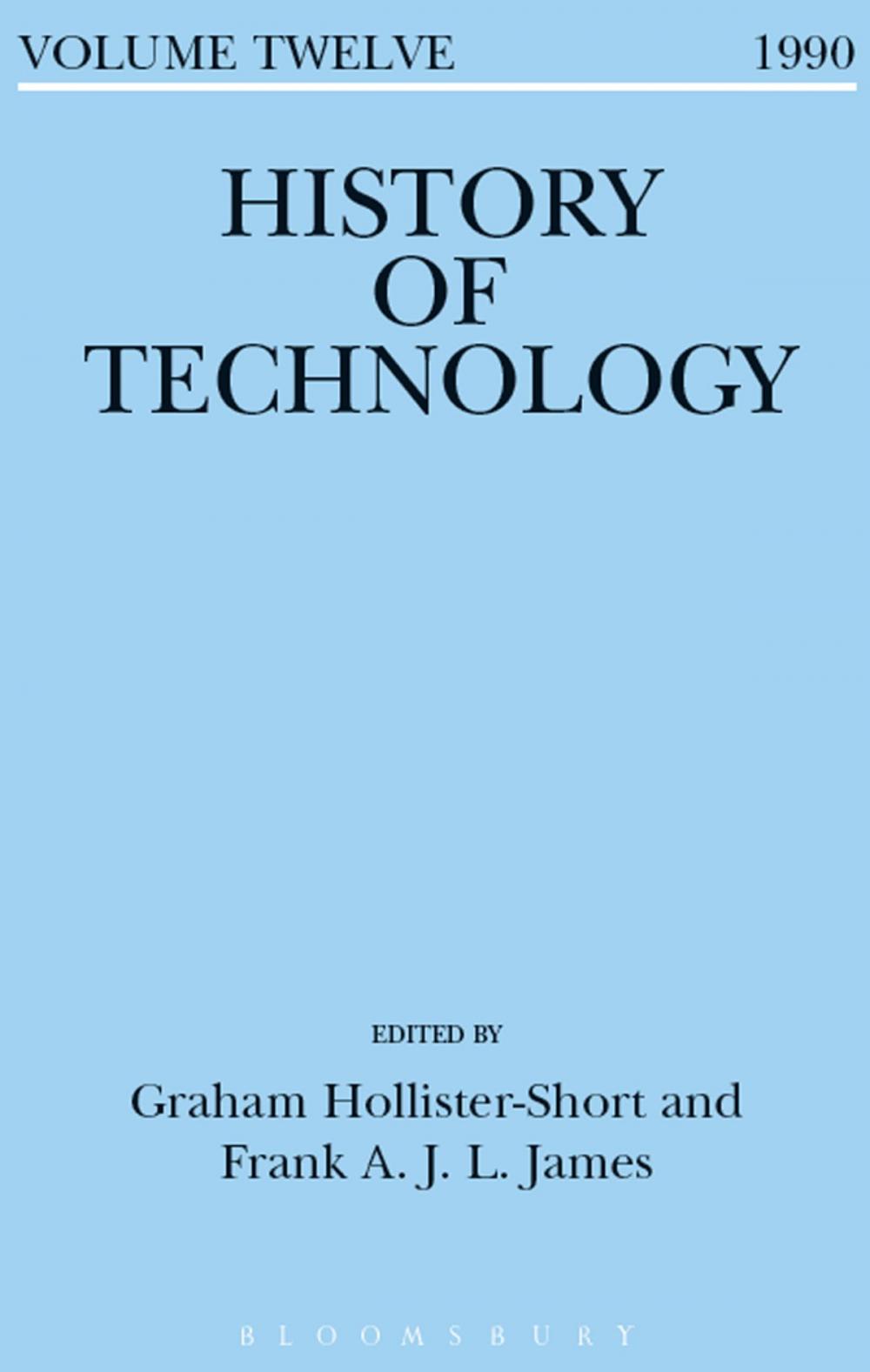 Big bigCover of History of Technology Volume 12