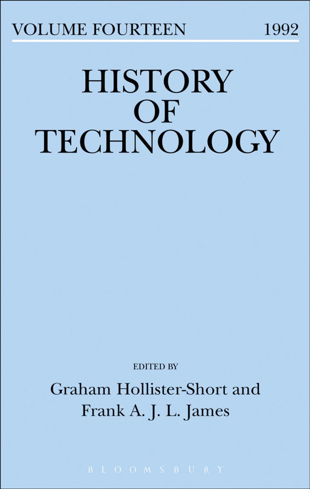 Big bigCover of History of Technology Volume 14