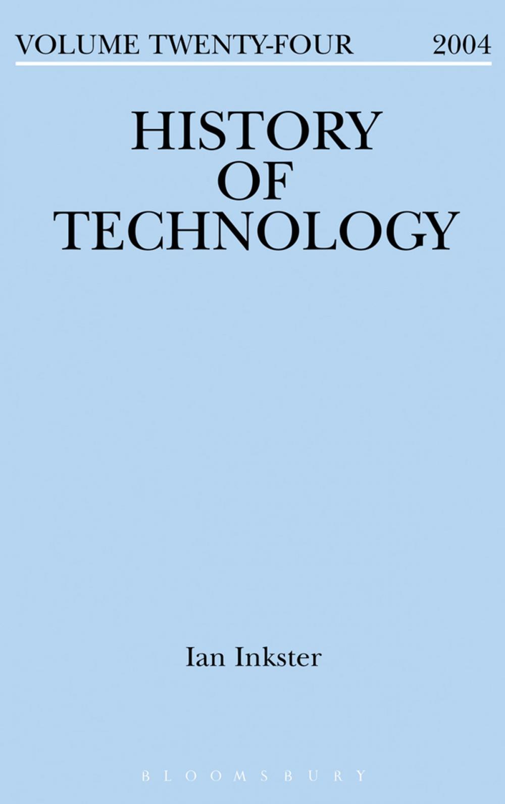 Big bigCover of History of Technology Volume 24