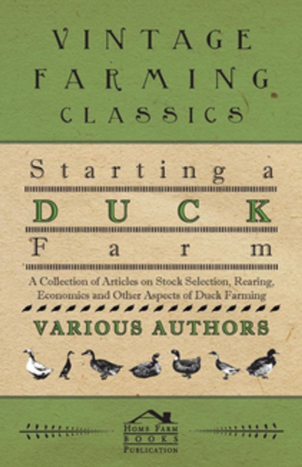 Big bigCover of Starting a Duck Farm - A Collection of Articles on Stock Selection, Rearing, Economics and Other Aspects of Duck Farming