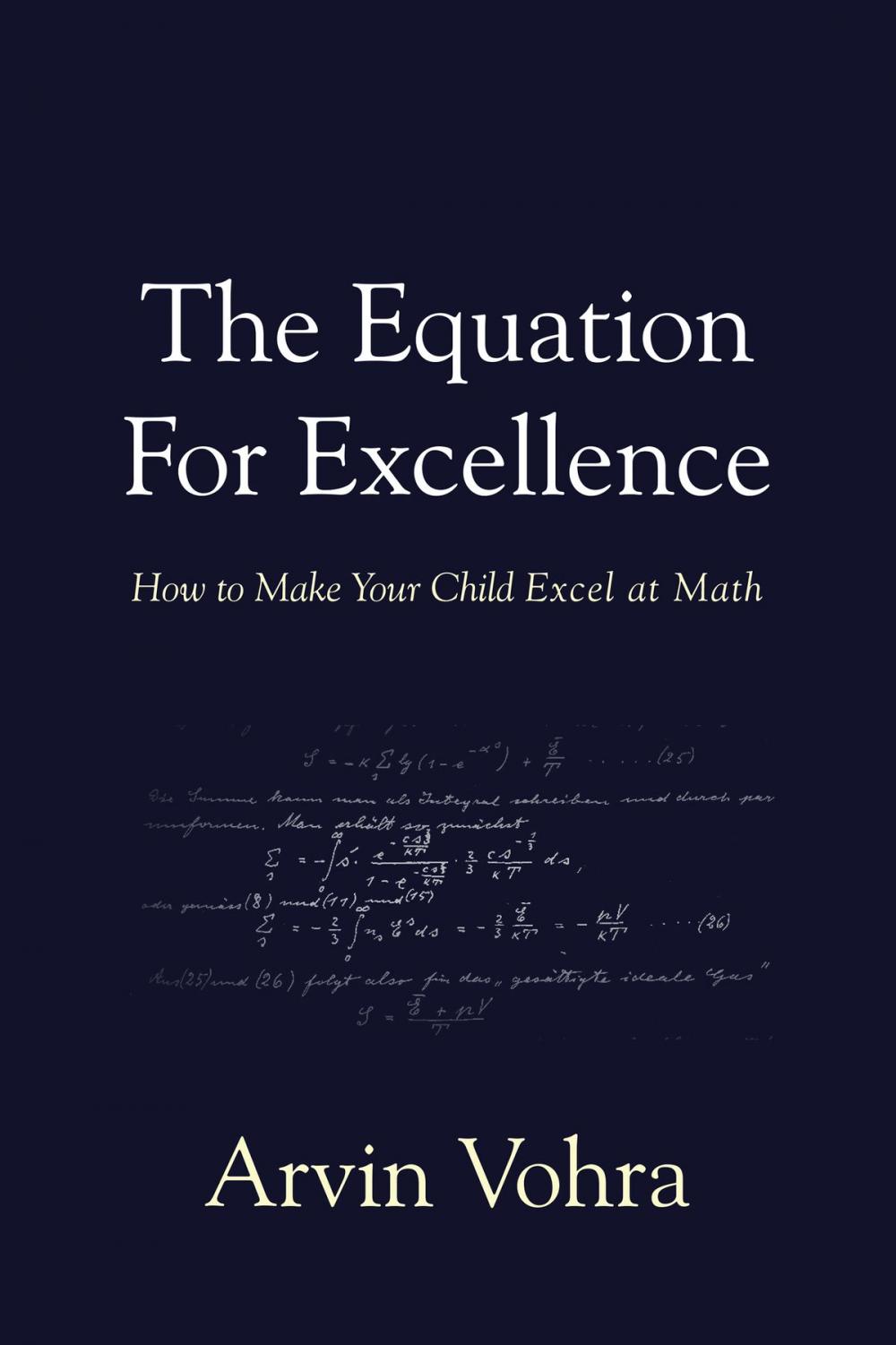 Big bigCover of The Equation for Excellence