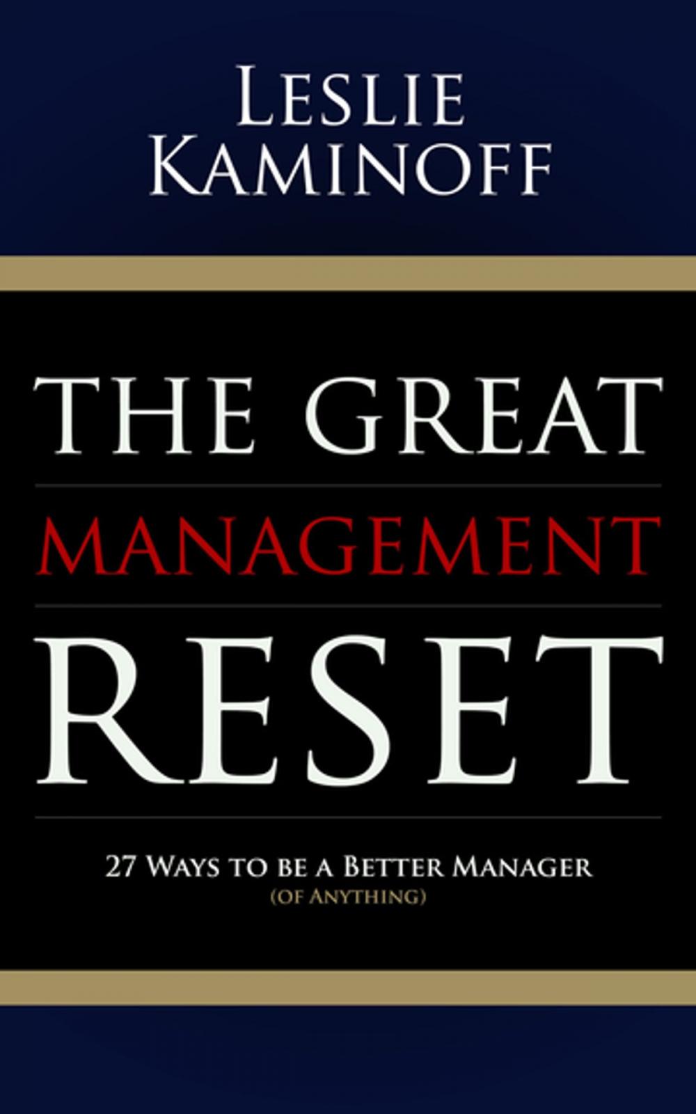 Big bigCover of The Great Management Reset