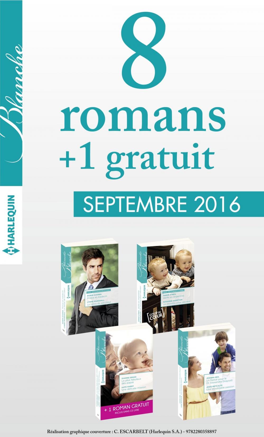 Big bigCover of 8 romans Blanche + 1 gratuit (n°1282 à 1285 - Septembre 2016)