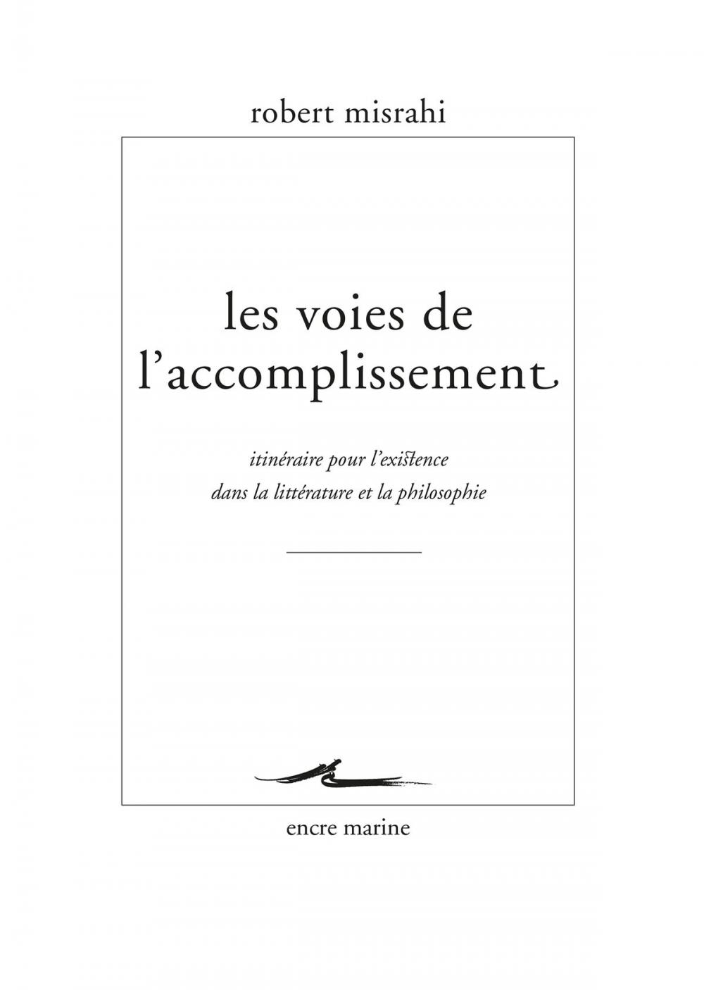 Big bigCover of Les Voies de l'accomplissement