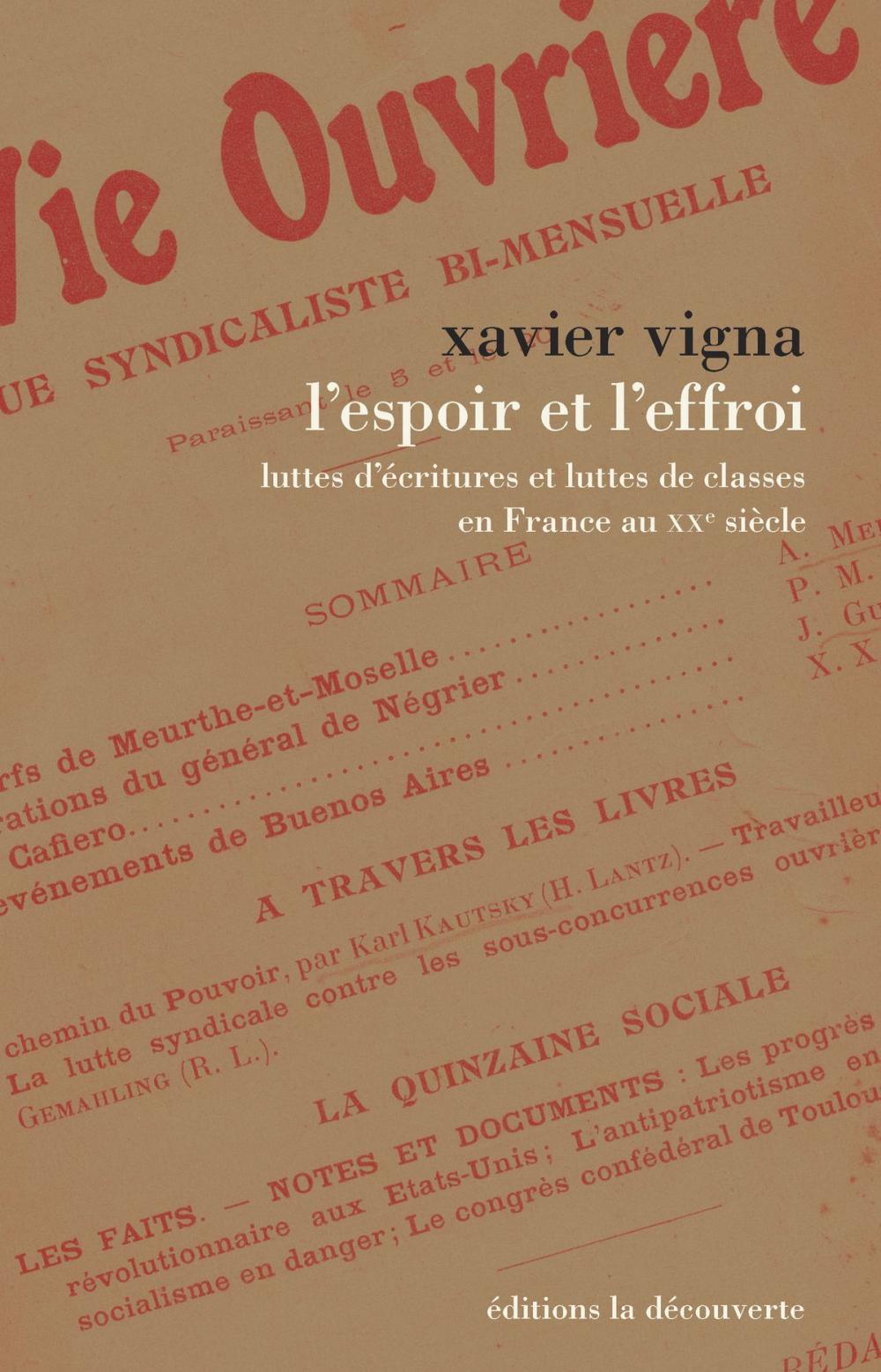 Big bigCover of L'espoir et l'effroi