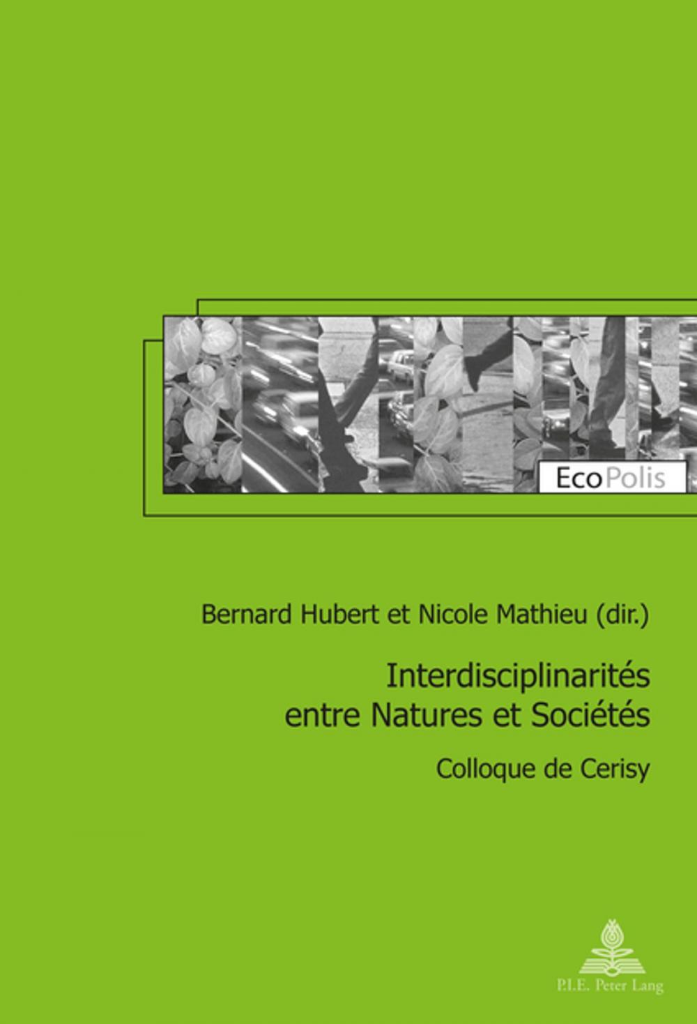 Big bigCover of Interdisciplinarités entre Natures et Sociétés