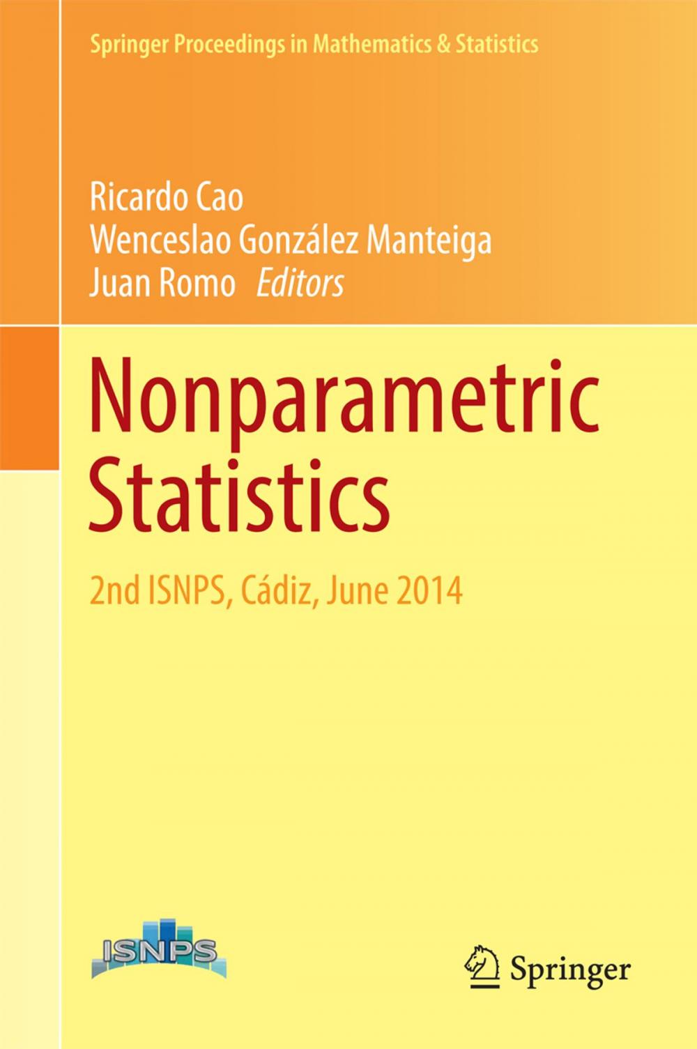 Big bigCover of Nonparametric Statistics