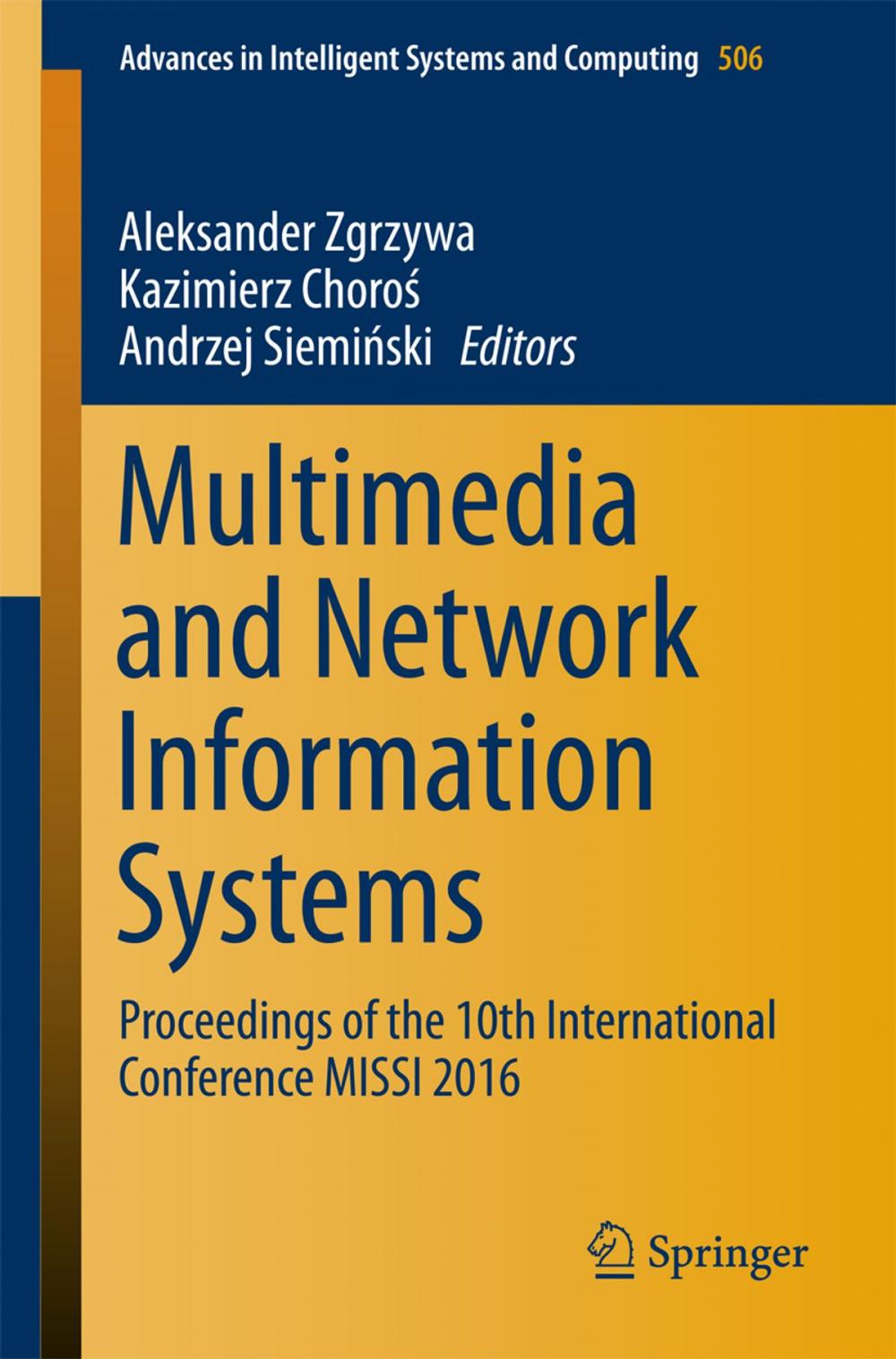 Big bigCover of Multimedia and Network Information Systems