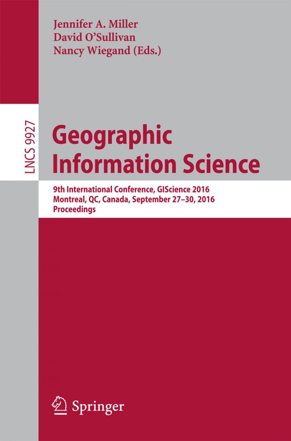 Big bigCover of Geographic Information Science