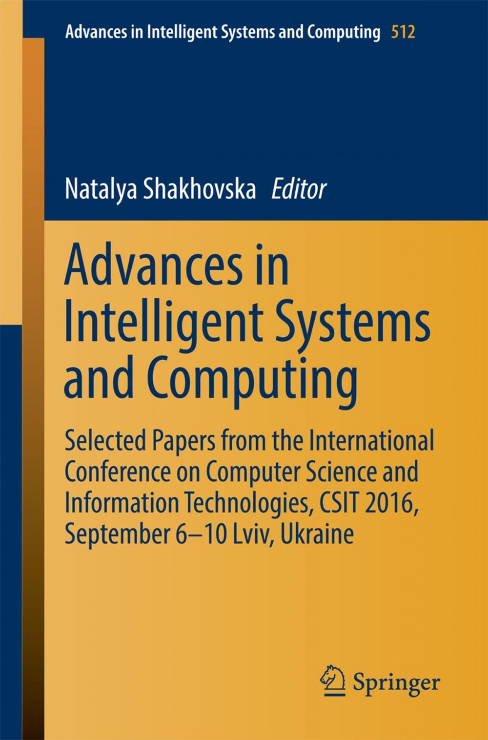 Big bigCover of Advances in Intelligent Systems and Computing