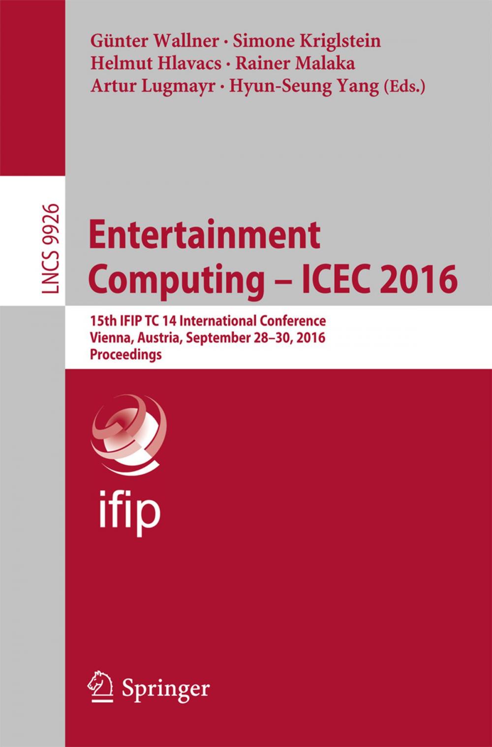 Big bigCover of Entertainment Computing - ICEC 2016