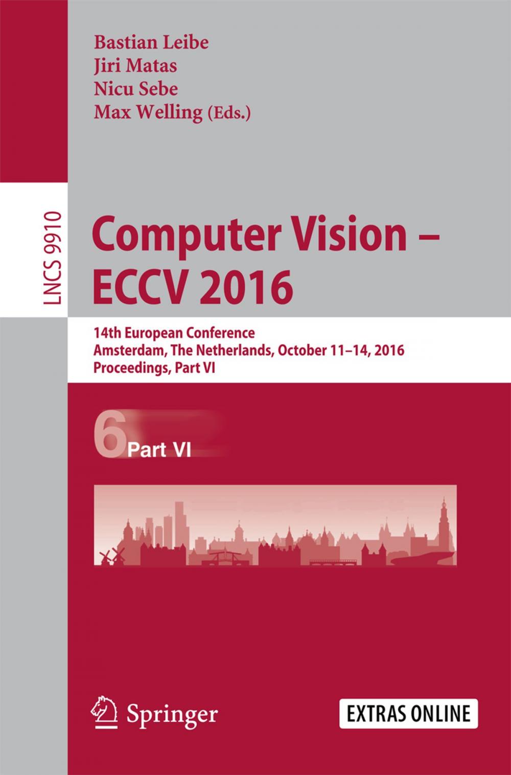 Big bigCover of Computer Vision – ECCV 2016