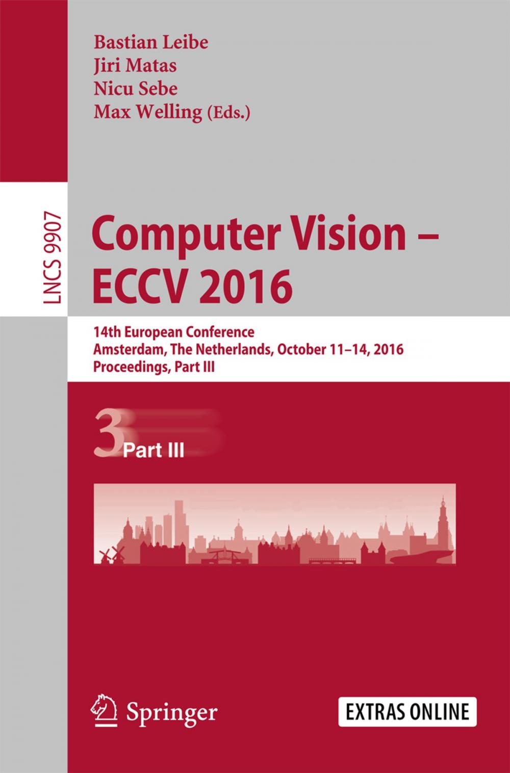 Big bigCover of Computer Vision – ECCV 2016