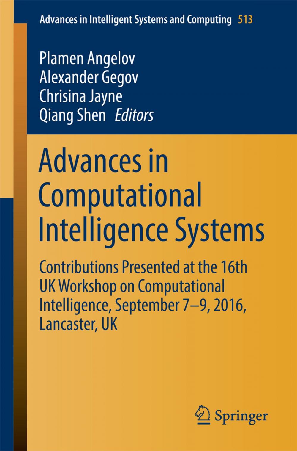 Big bigCover of Advances in Computational Intelligence Systems