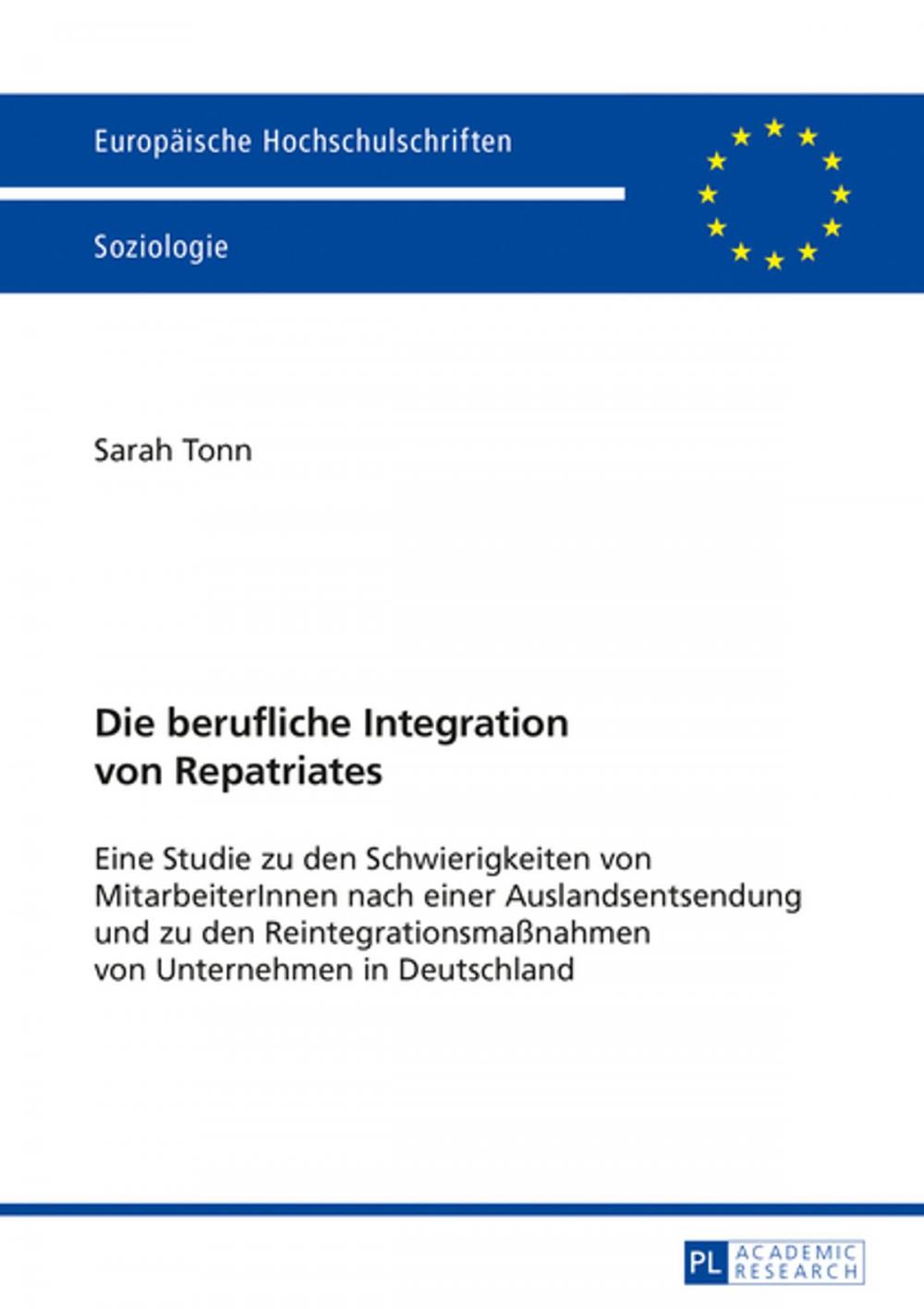 Big bigCover of Die berufliche Integration von Repatriates