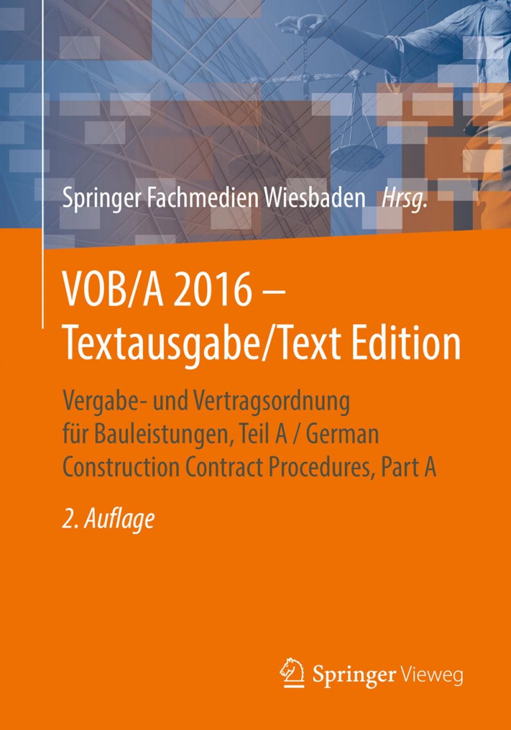 Big bigCover of VOB/A 2016 - Textausgabe/Text Edition