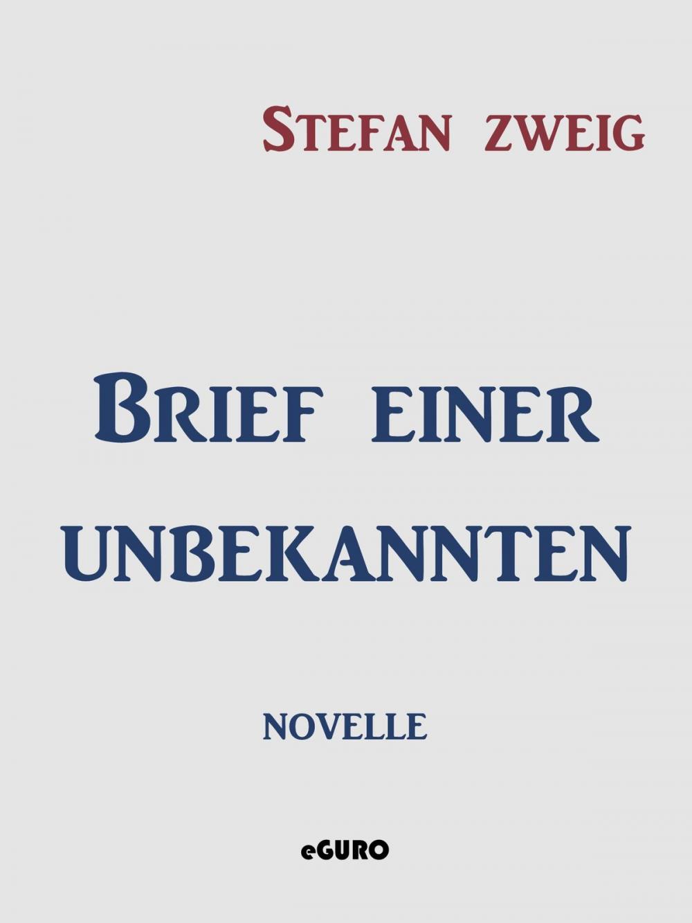 Big bigCover of Brief einer Unbekannten