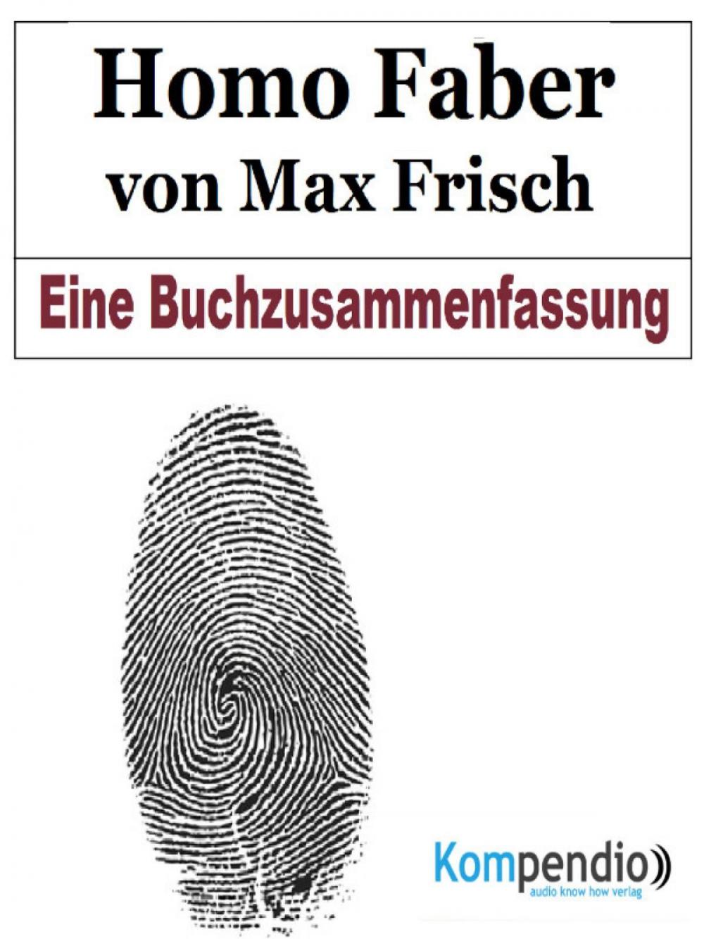 Big bigCover of Homo Faber von Max Frisch