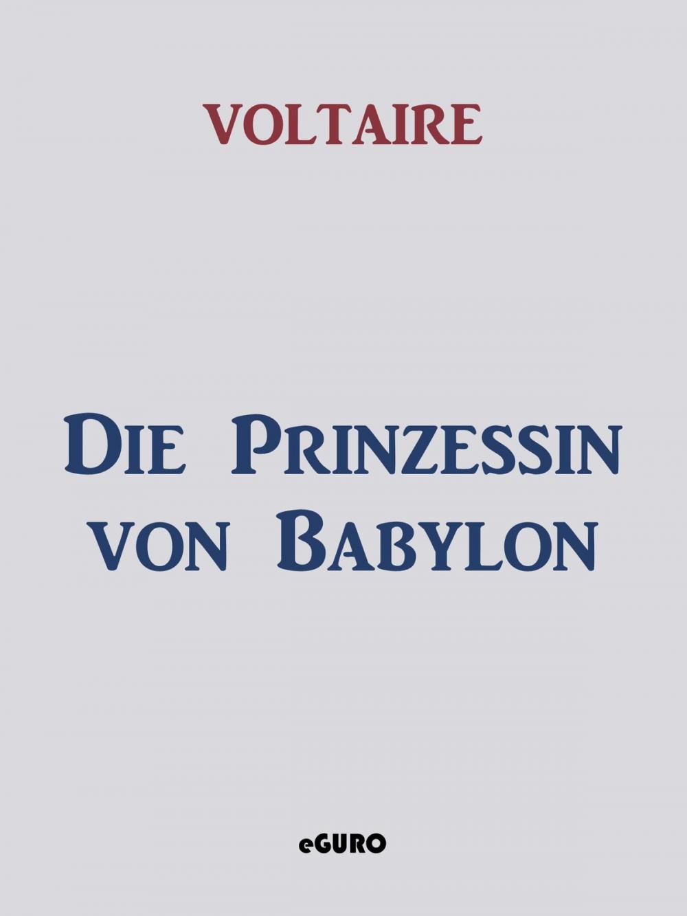 Big bigCover of Die Prinzessin von Babylon