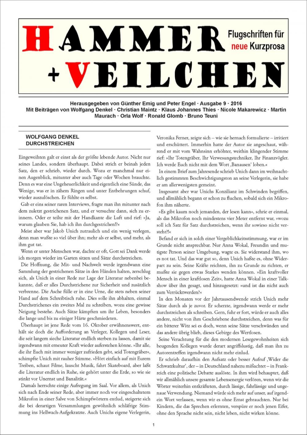 Big bigCover of Hammer + Veilchen Nr. 9