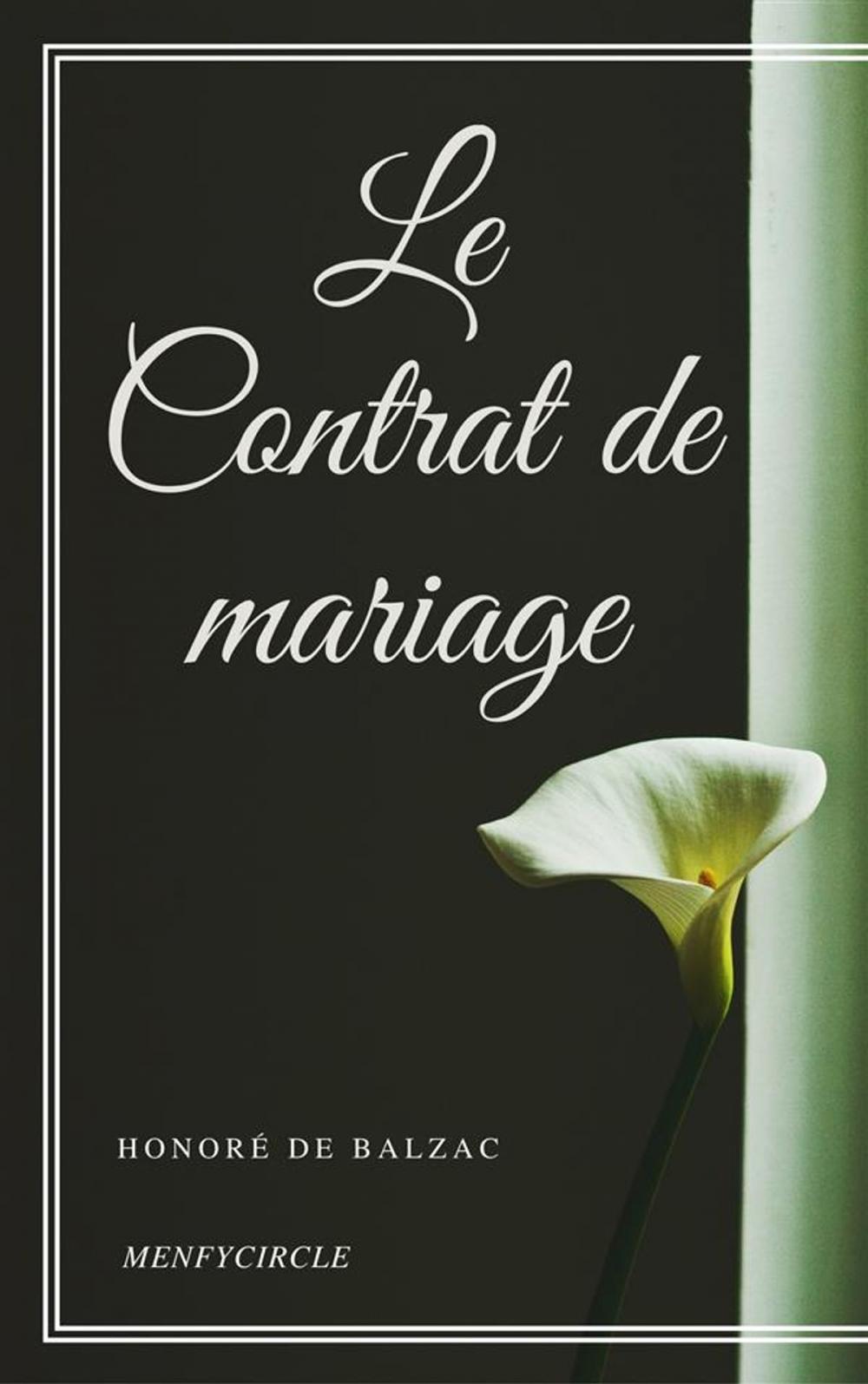 Big bigCover of Le Contrat de mariage