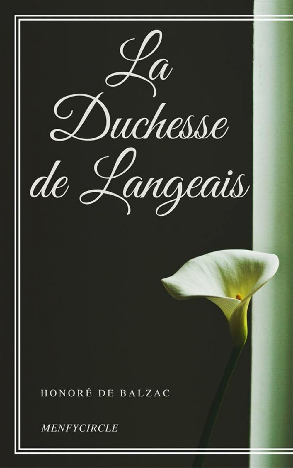 Big bigCover of La Duchesse de Langeais