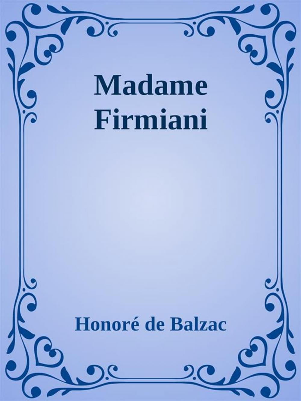 Big bigCover of Madame Firmiani