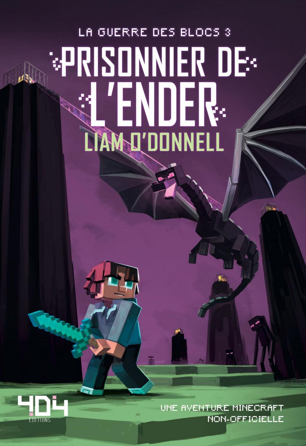 Big bigCover of Prisonnier de l'Ender - Minecraft (La guerre des blocs - tome 3)