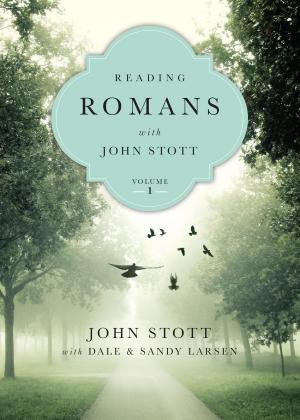 Cover of the book Reading Romans with John Stott, vol. 1 by N. T. Wright, Dale Larsen, Sandy Larsen