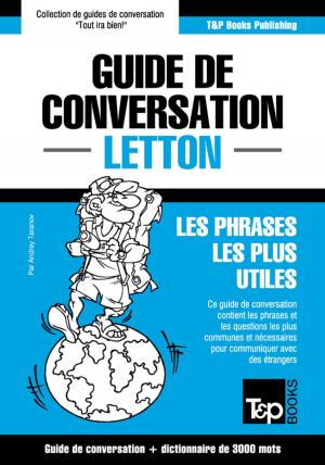 Cover of the book Guide de conversation Français-Letton et vocabulaire thématique de 3000 mots by Andrey Taranov
