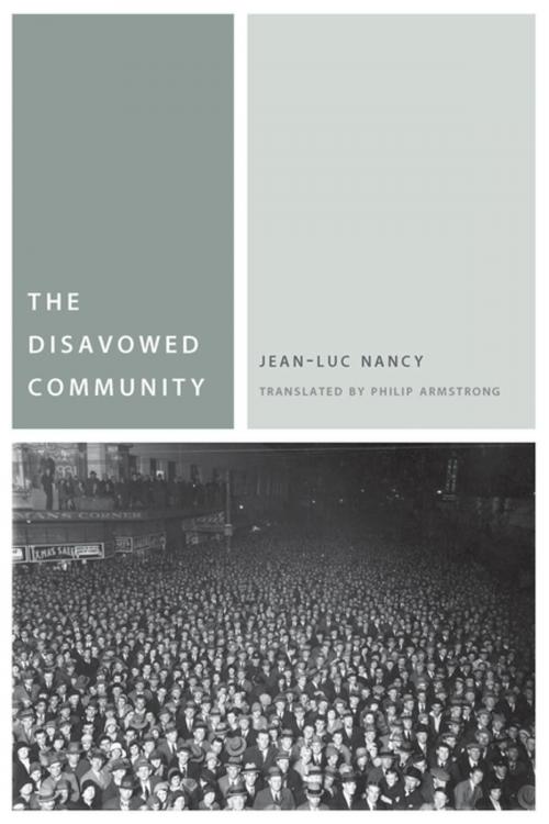 Cover of the book The Disavowed Community by Jean-Luc Nancy, Fordham University Press