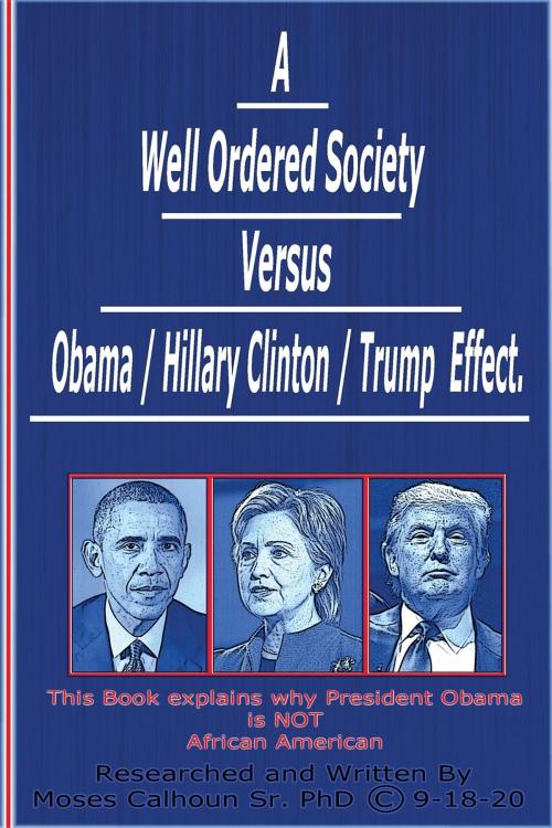 Cover of the book A Well Ordered Society versus Obama / Hillary Clinton /Trump Effect by Moses Calhoun, Center for win-win, dba MOSCAL
