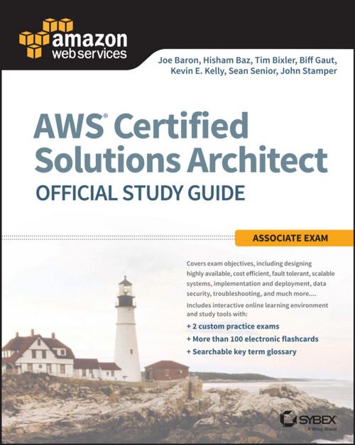 Cover of the book AWS Certified Solutions Architect Official Study Guide by Joe Baron, Hisham Baz, Tim Bixler, Biff Gaut, Kevin E. Kelly, Sean Senior, John Stamper, Wiley