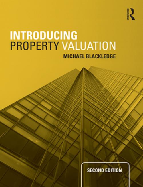 Cover of the book Introducing Property Valuation by Michael Blackledge, CRC Press