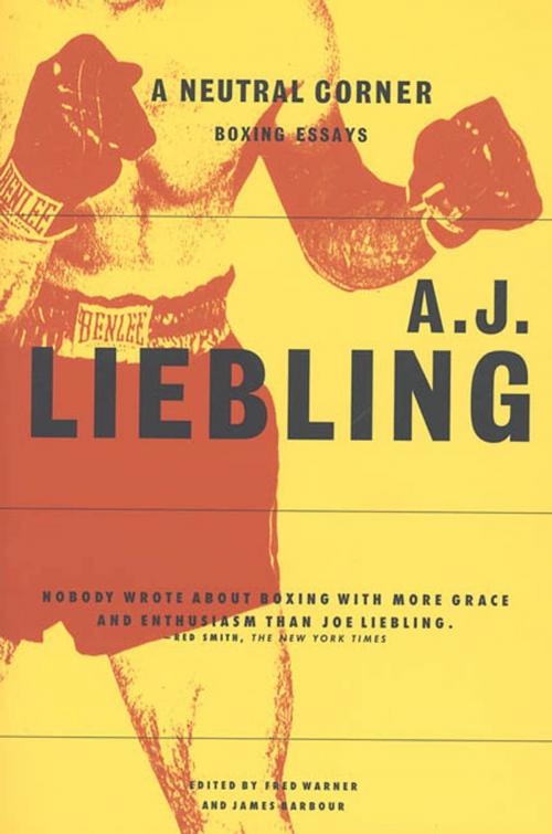 Cover of the book A Neutral Corner by A. J. Liebling, Farrar, Straus and Giroux