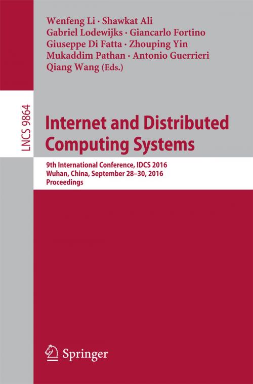 Cover of the book Internet and Distributed Computing Systems by , Springer International Publishing