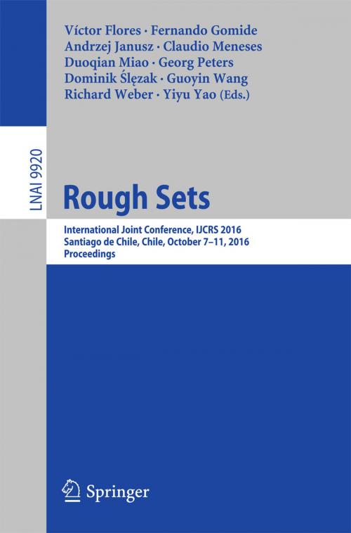 Cover of the book Rough Sets by , Springer International Publishing