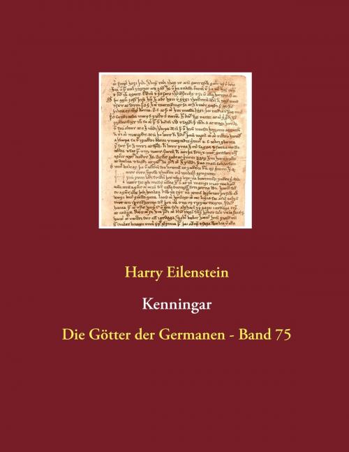 Cover of the book Kenningar by Harry Eilenstein, Books on Demand