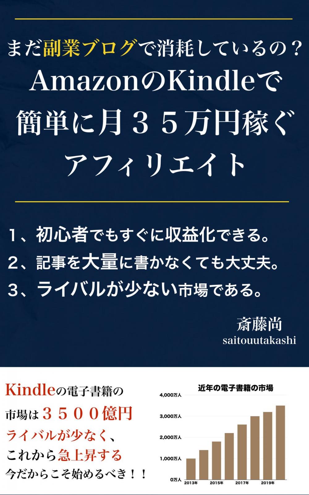 Big bigCover of まだ副業ブログで消耗しているの？Kindleで簡単に月３５万円稼ぐアフィリエイト