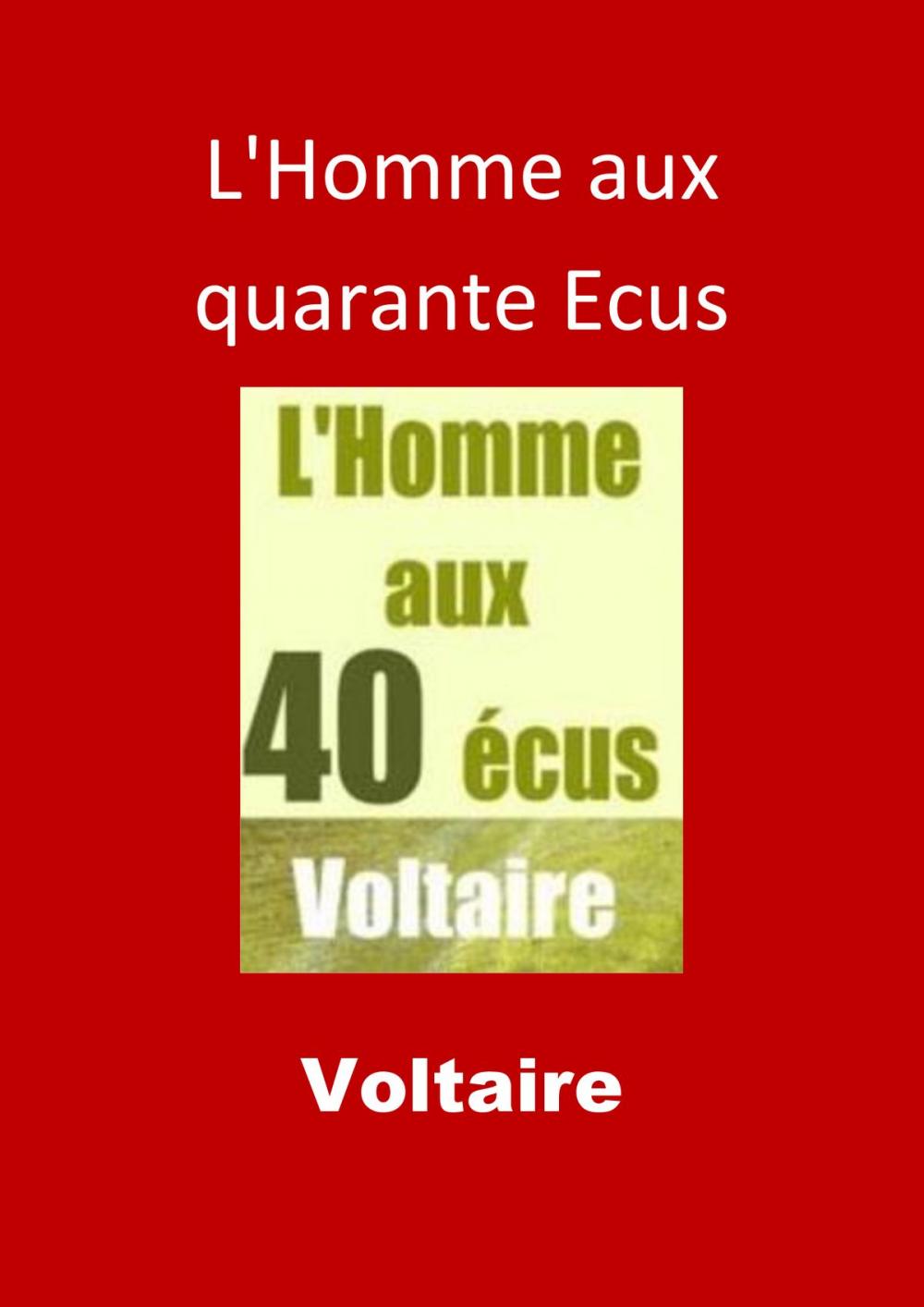 Big bigCover of L'Homme aux quarante Ecus