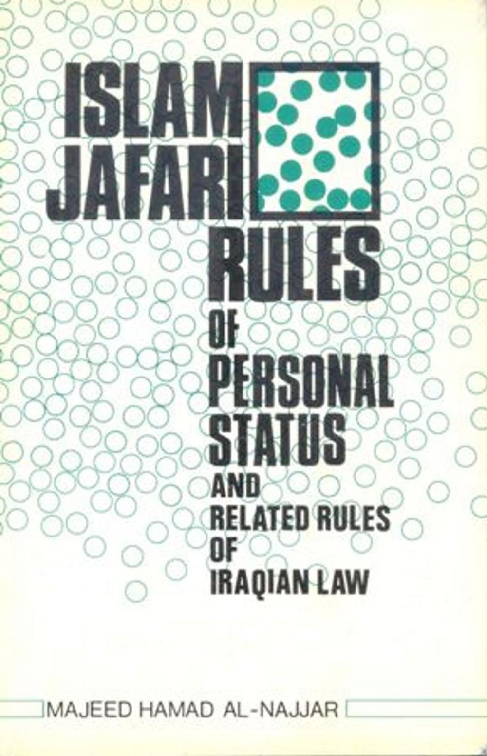 Big bigCover of Islam Jafari Rules of Personal Status and Related Rules of Iraqian Law