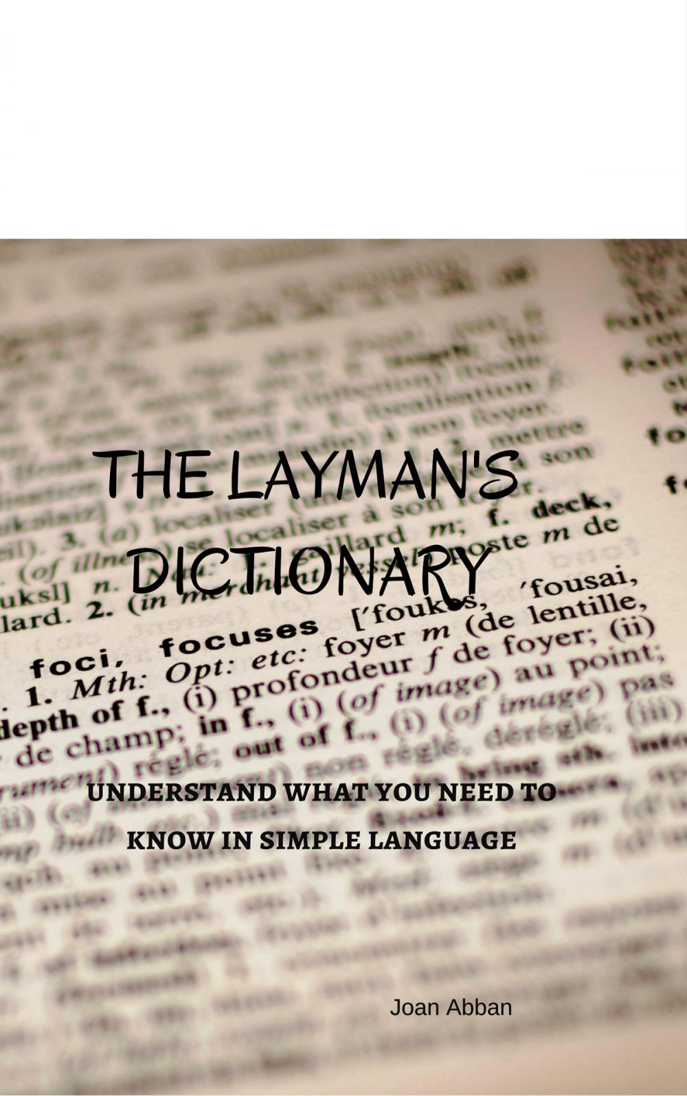 Big bigCover of The Layman's Dictionary