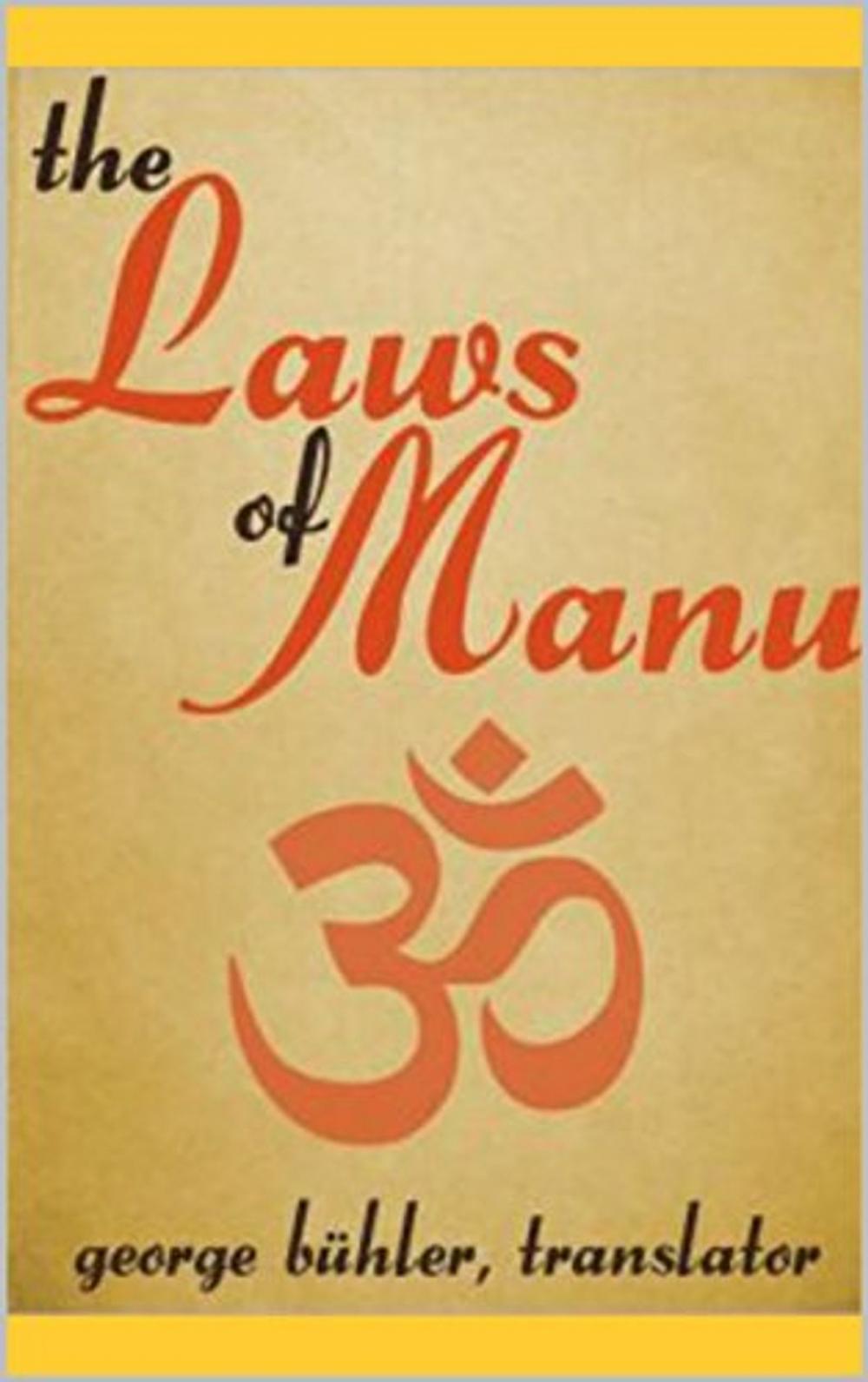 Big bigCover of The laws of Manu