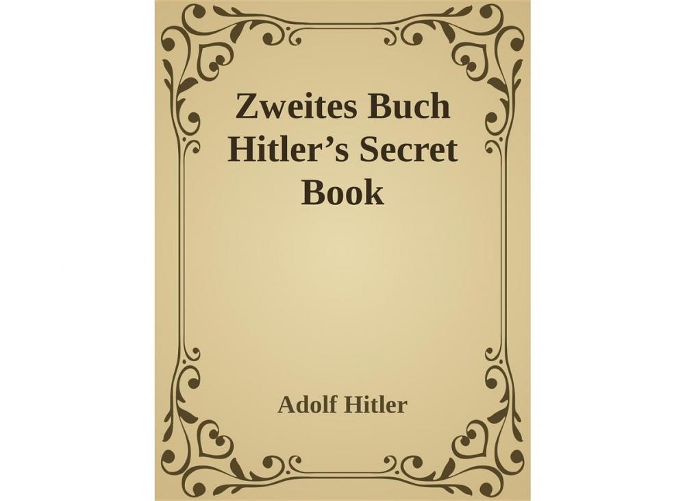 Big bigCover of Zweites Buch (Secret Book)