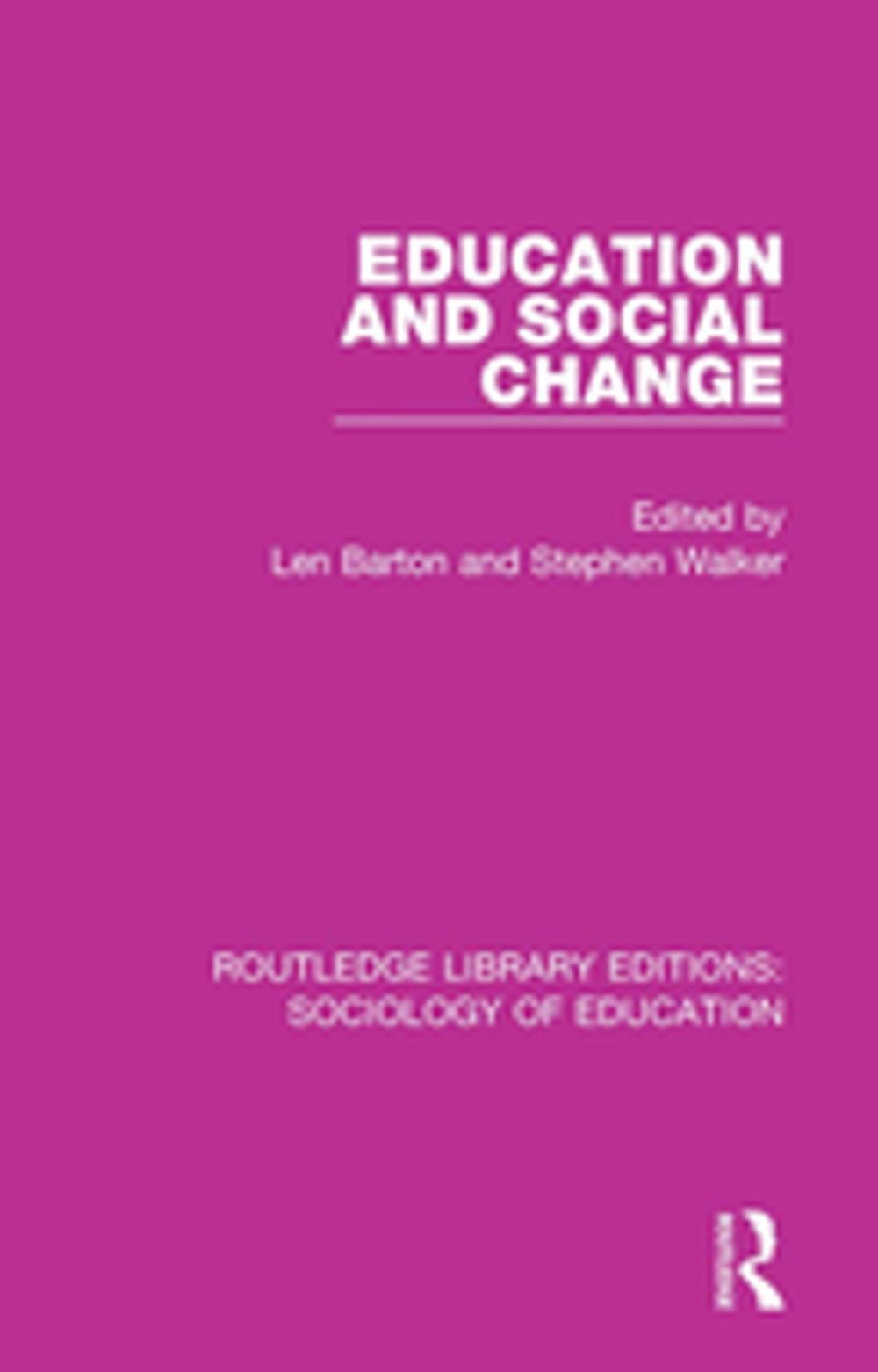 Big bigCover of Education and Social Change