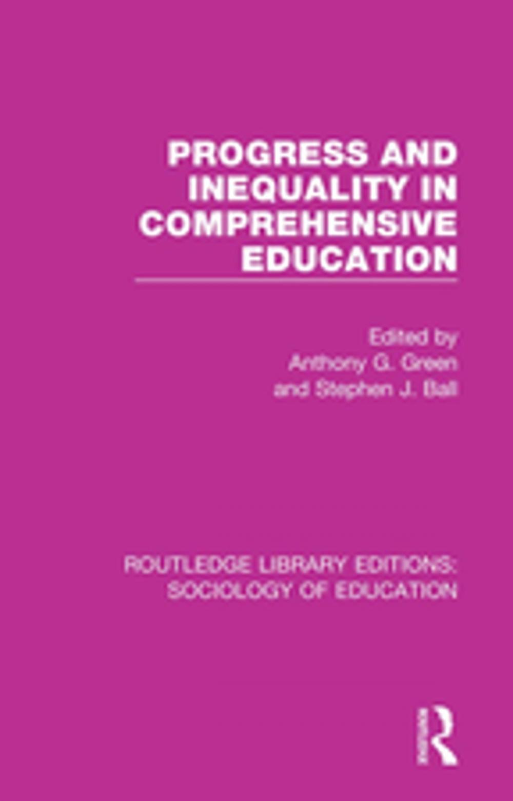 Big bigCover of Progress and Inequality in Comprehensive Education